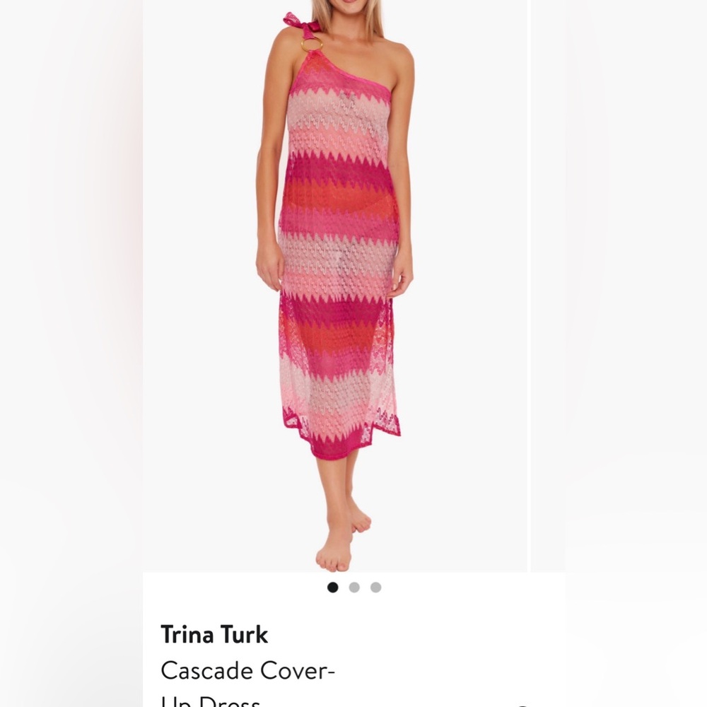 Trina Turk Pink Lace Dress medium new without tags